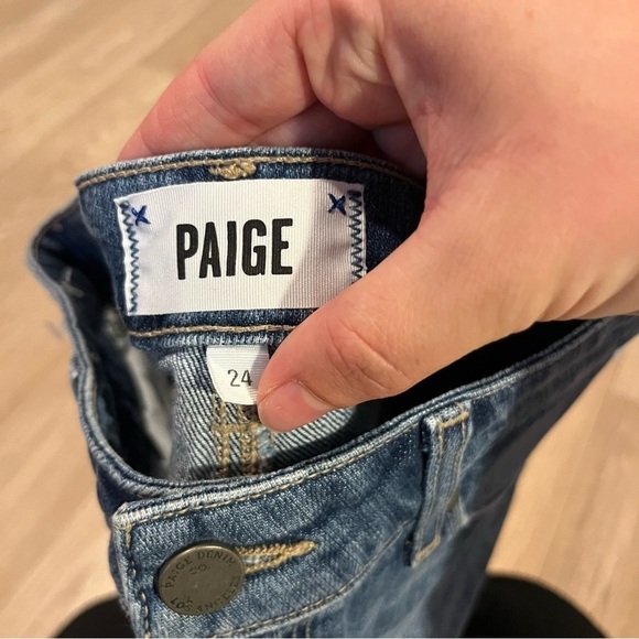 Paige Jimmy Jimmy Denim Shorts | size 24 - Picture 4 of 7